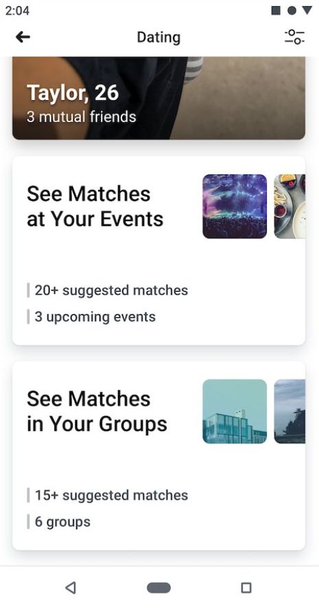 Facebook Date Matching 2